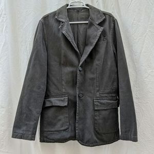 James perse men's cord blazer in gray